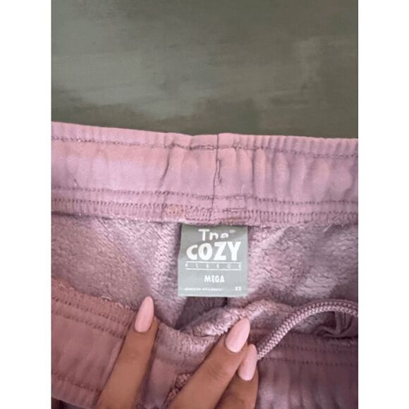 Aritzia TNA Cozy Fleece Mega Sweatpants TNA Mauve Aritzia - Picture 3 of 6